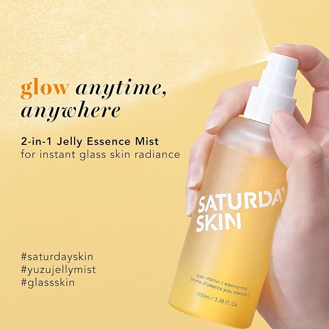 Saturday Skin Yuzu Vitamin C Essence Jelly Mist- Brightening Plumping Soothing - Image 2