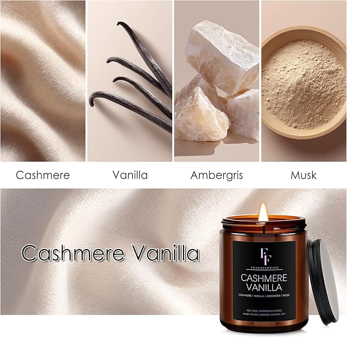 Cashmere Vanilla Scented Candle - Image 4