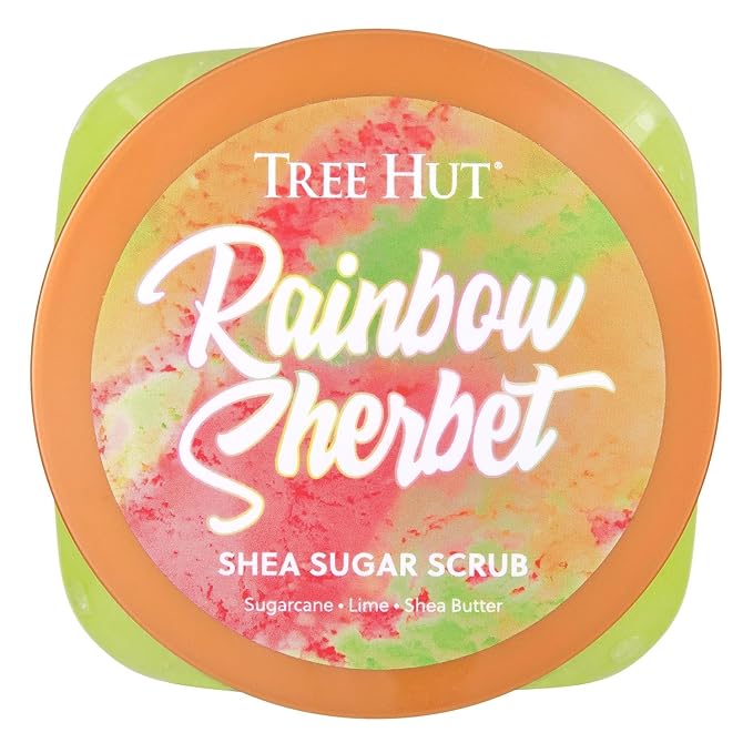 Tree Hut Rainbow Sherbet Shea Sugar Scrub, Exfoliating Body Scrub Removes Dead - Image 5