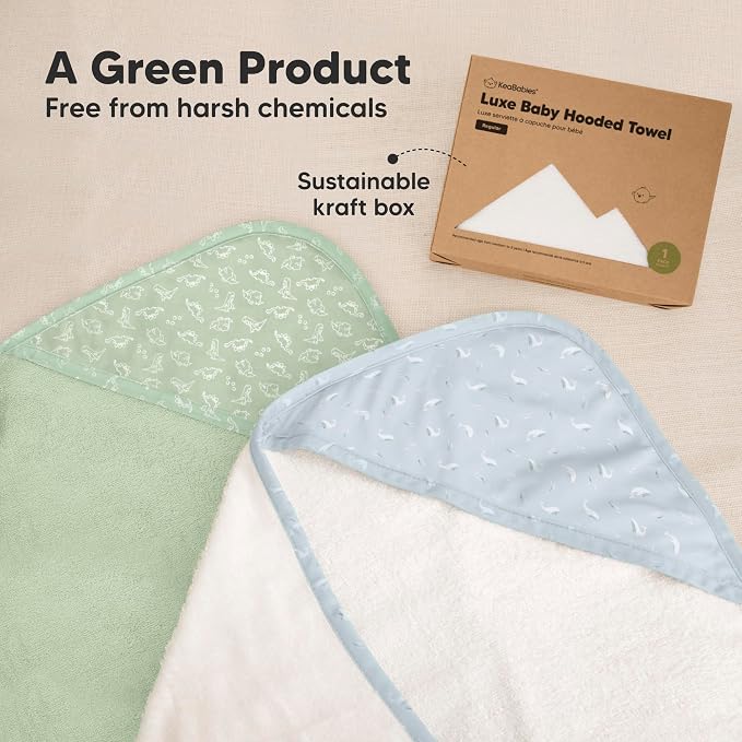 KeaBabies Hooded Baby Towel for Newborn - Image 8