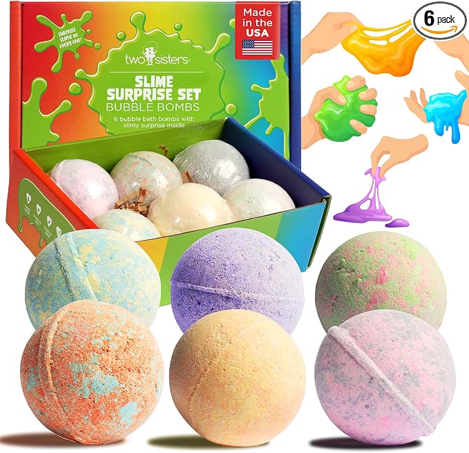 Bubble Bombs for Kids with Surprise Bath Slime Inside by TwoSisters