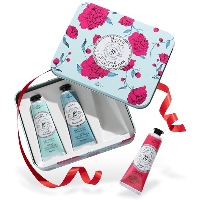La Chatelaine 20% Shea Butter Hand Cream Travel Size Tin, Gift Set by LaChatelaine