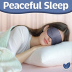 Sleep Mask - Navy Gray, 100% Viscose Derived from Bamboo - Lightweight Eye Mask - Image 2