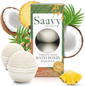 Saavy Naturals Bath Bombs – Relaxing Foaming Fizz Bubbles, Organic Bath Bombs by SaavyNaturals