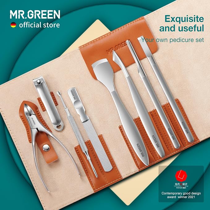 MR.GREEN Pedicure Knife Set Professional Ingrown Toenail Clippers Foot Care - Image 2