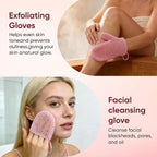 2 Pcs Honeycomb Exfoliating Mitten Set Bath Mitt Honeycomb Face and Body - Image 4