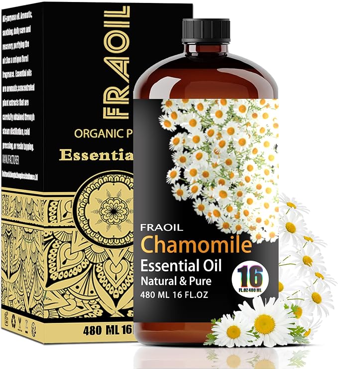 Chamomile Essential Oil, Chamomile Oil 16 Fl Oz 480 ML by FRAOILESSENTIALOIL