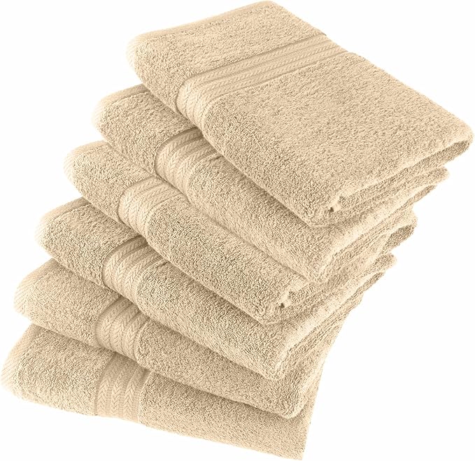 HERCULEAN Large Bath Towels 24 x 50 Pack of 6 | Quick Dry and Highly Absorbent - Image 2