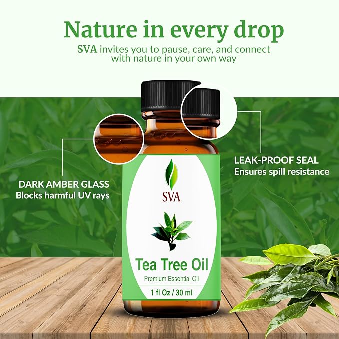 SVA Tea Tree Essential Oil – 1 Fl Oz – 100% Natural Tea Tree Oil - Image 7