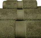 SUPERIOR Egyptian Cotton Pile 3 Piece Towel Set, Includes 1 Bath, 1 Hand - Image 4