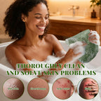 African Net Sponge Authentic, 3 Pieces Exfoliating Scrubber Bath Sponge - Image 3
