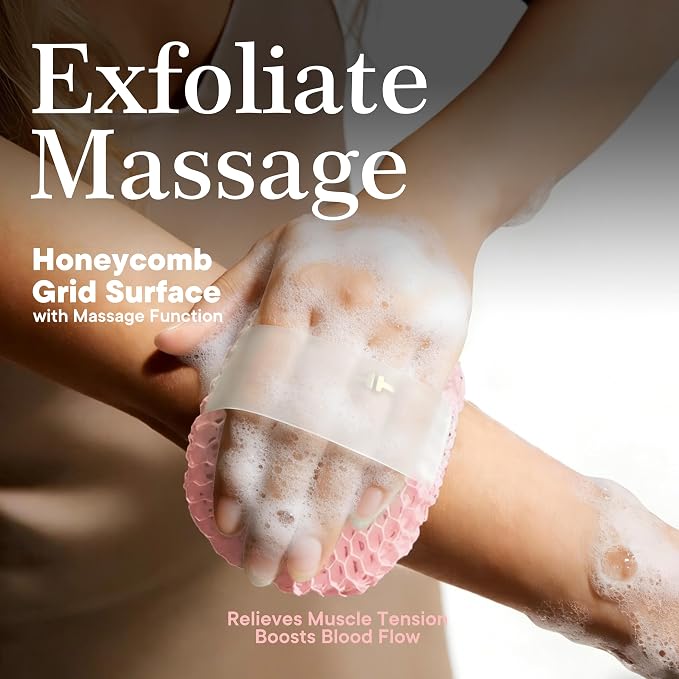 Bath Mitt - Exfoliating Glove, Honeycomb Body Scrubber, Massage Body Scrub - Image 4