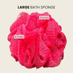 Pink Bath Sponge Pack of 3 – Large Exfoliation Loofahs - Image 5