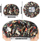 Shower Cap for Women, Double Layers Shower Caps Reusable Waterproof, Bathing - Image 4