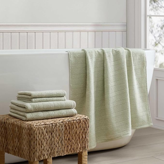 Martha Stewart - Bath Towels, Soft & Absorbent 100% Cotton Towels, Solid 500 GSM - Image 2