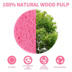 100-Count Compressed Facial Sponges, Natural Cellulose Face Sponges - Image 7