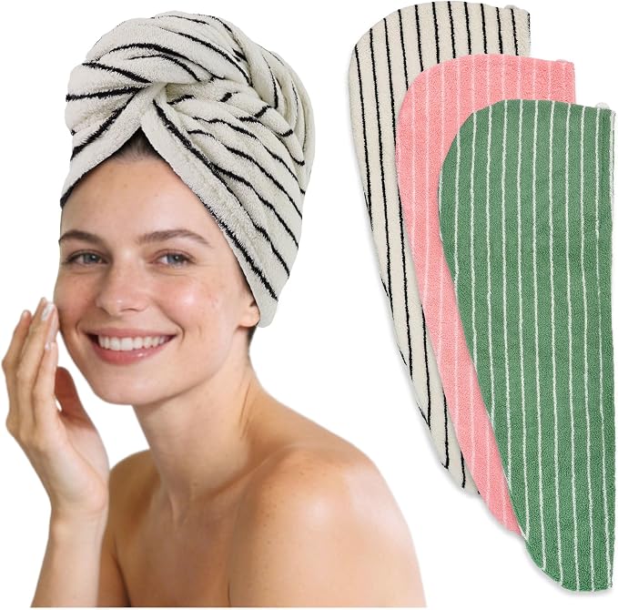 Jacquotha Cotton Hair Towels Wrap - Image 7