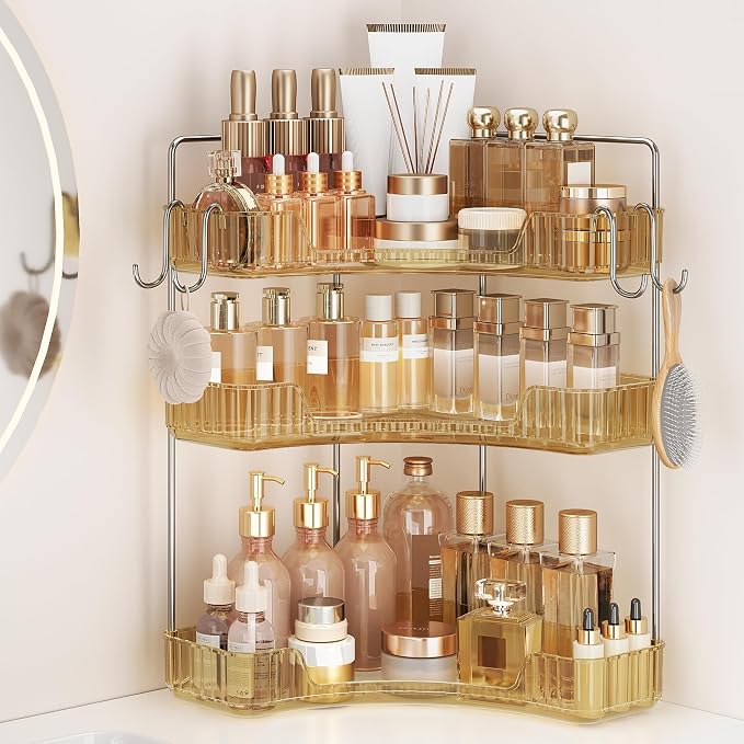 3 Tiers Bathroom Corner Organizer by Kinkota