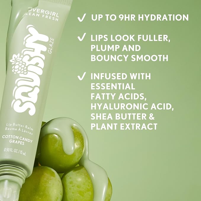 COVERGIRL Clean Fresh Squishy Glaze™ Lip Butter Balm, Non-Sticky, - Image 3