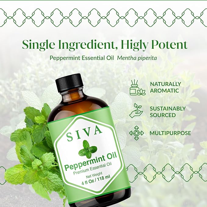 Siva Peppermint Essential Oil - Image 3
