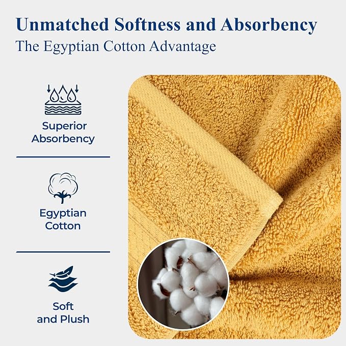 Superior Egyptian Cotton Pile 9-Piece Towel Set, Includes 3 Bath, 3 Hand - Image 10
