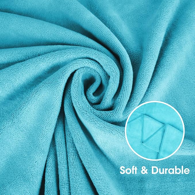 JML Bath Towel, Microfiber Bath Towels Set 4 Pack - Image 3