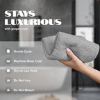 White Classic Light Gray Hand Towels - Image 6