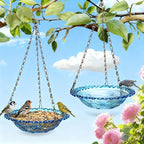 2 Pack Super Value Hanging Plastic Bird Baths and Feeders by XYZRTLON