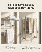 Foldable Heated Towel Rack, Smart Dual-Zone App & Voice Control Electric Towel - Image 3