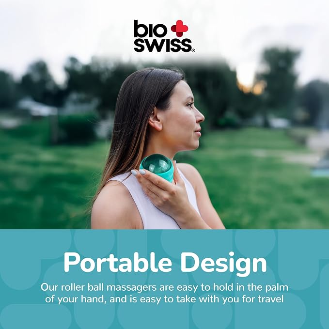 BioSwiss Roller Ball Massager, Handheld Full Body Massage Tool - Image 3
