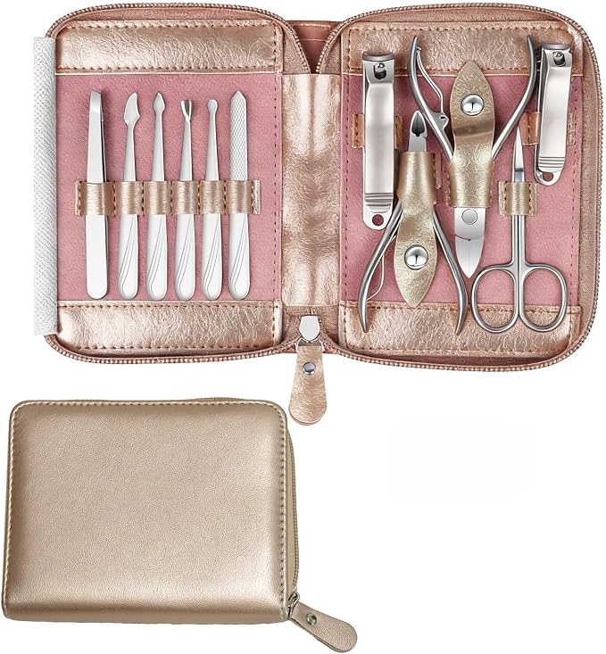 Manicure Set 11 in 1 Stainless Steel Nail Clippers by RedFlow-official