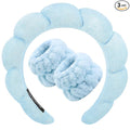 Zkptops Spa Headband for Washing Face Wristband Set Sponge Makeup Skincare by ZKPTOPS