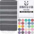 HAVLULAND Turkish Beach Towels, Oversized 40"x72" Turkish Bath Towel, Highly by Havluland