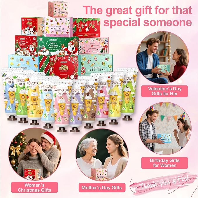 10 Pack Hand Cream Gift Set, Moisturizing Hand Lotion Travel Size, Gifts - Image 4