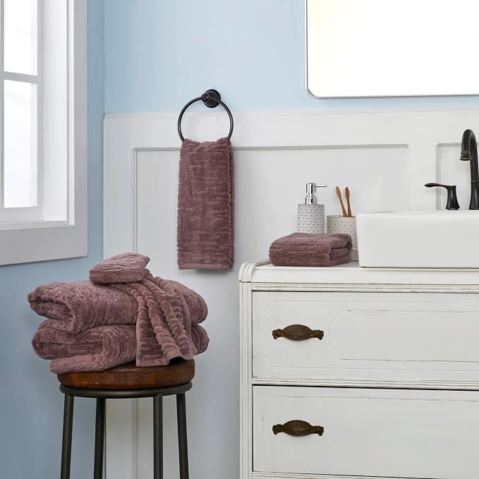 SKL Home CloudSoft Cotton Luxury 4 Pc Bath Towel Set - Image 6