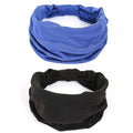 GiLi 2 Pack Wide Headbands for Women Boho African Knotted Non Slip Fashion Hair by GiLi