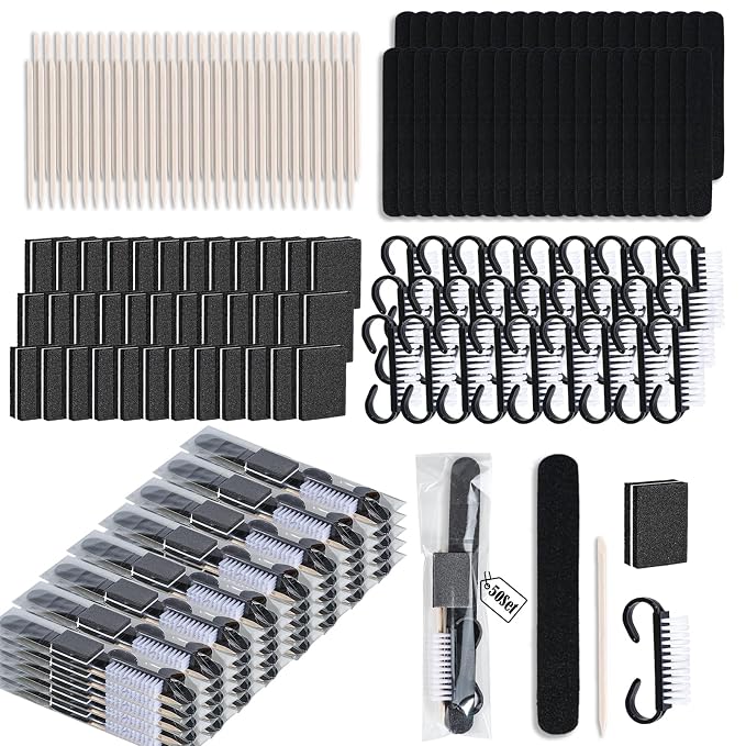 50 Sets Disposable Manicure Kit Basics 4 Piece Nail Kit by Uyolaxed