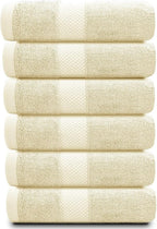White Classic Luxury Beige Hand Towels - Image 2