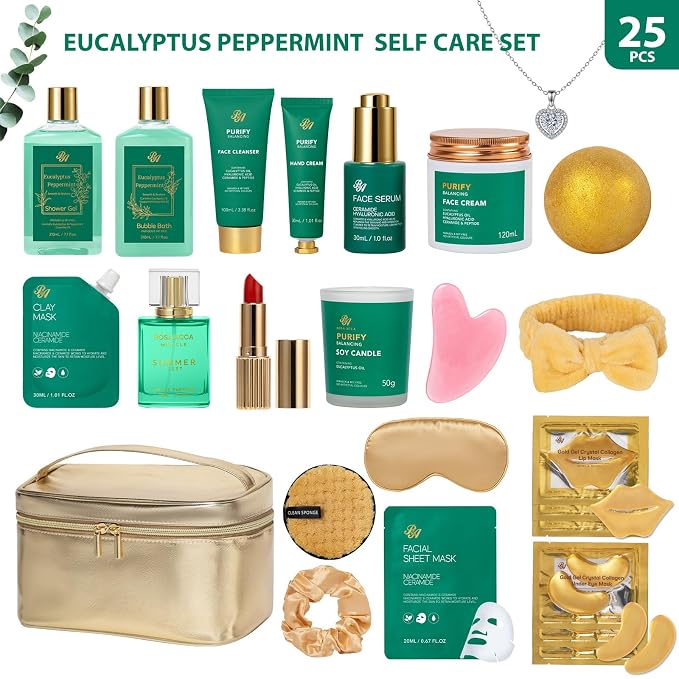25 Pcs Mother's Day Gift, Eucalyptus Bath & Body Gift Set - Image 2