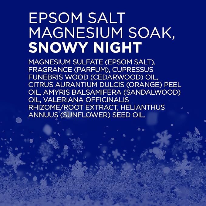 Dr Teal's Epsom Salt Magnesium Soak, Snowy Night, 3 lbs - Image 7