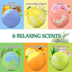Bath Bombs for Men, Organic Bath Bombs, Anniversary Birthday Gift Set, Natural - Image 2