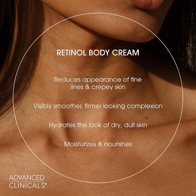 Advanced Clinicals Retinol Body Lotion & Face Moisturizer | Visible Anti Aging - Image 3