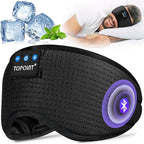 TOPOINT Sleep Mask with Bluetooth Headphones, Breathable Silk Eye Mask - Image 9