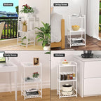 POXAKA 3 Tier Bamboo Bathroom Shelves, Ladder Shelf - Image 6