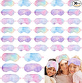 Geyoga 36 Pcs Plush Sleep Eye Mask Silk Furry Eye Covers by Geyoga