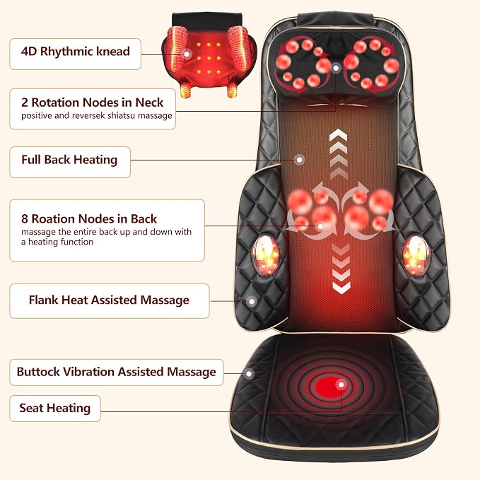 Neck and Back Massager with Heat - Image 6