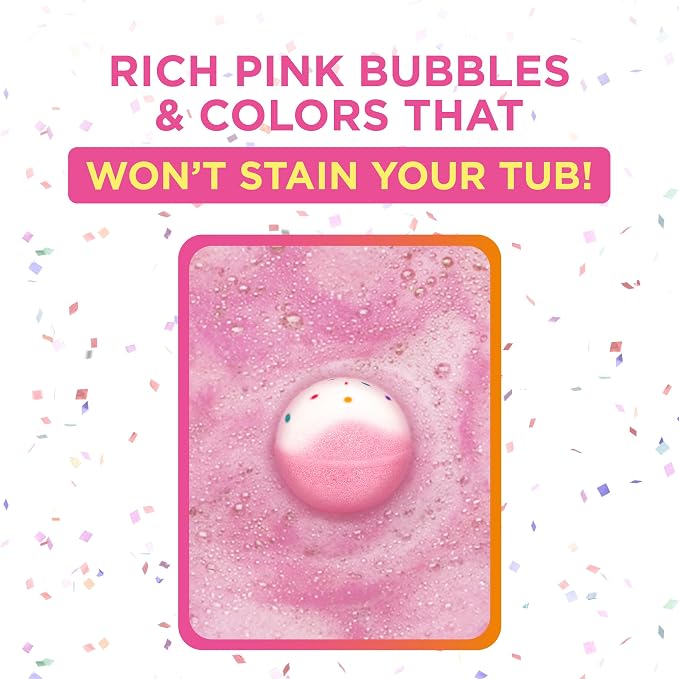 Birthday Cake Bath Bombs for Women, Girls & Kids - Image 5