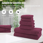 MOONQUEEN Ultra Soft Microfiber Coral Velvet Towel Set - Image 7