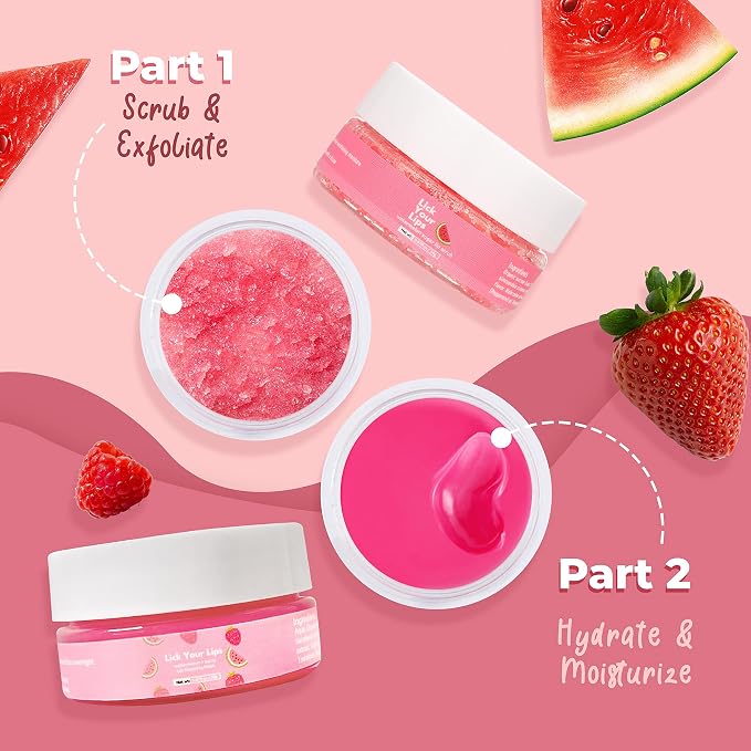 Watermelon Sugar Lip Scrub for Women Dry, Cracked and Dark Lips – Lip Scrubber - Image 7