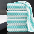 4 Piece Extra Large Bath Towel Set Oversized Bath Sheet 35"x70" Bathroom Towel by MAGGEA